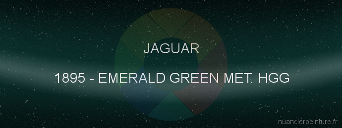 Peinture Jaguar 1895 Emerald Green Met. Hgg