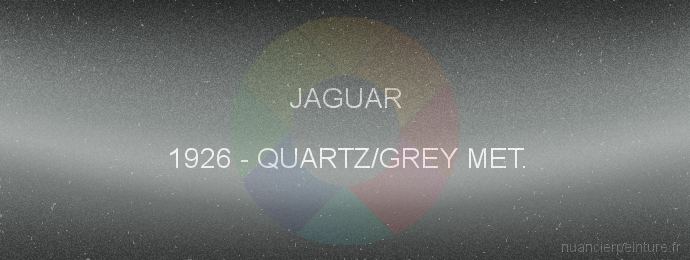 Peinture Jaguar 1926 Quartz/grey Met.