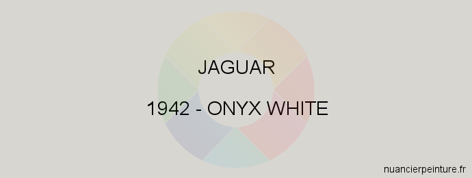 Peinture Jaguar 1942 Onyx White