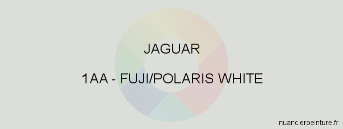 Peinture Jaguar 1AA Fuji/polaris White