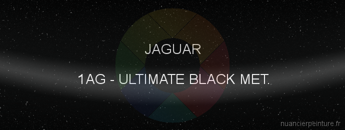 Peinture Jaguar 1AG Ultimate Black Met.