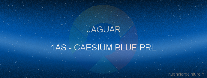 Peinture Jaguar 1AS Caesium Blue Prl.