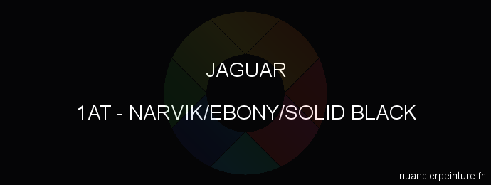Peinture Jaguar 1AT Narvik/ebony/solid Black
