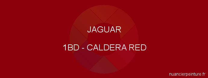 Peinture Jaguar 1BD Caldera Red