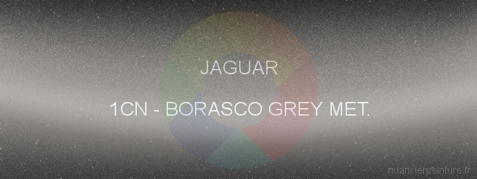 Peinture Jaguar 1CN Borasco Grey Met.