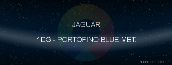 Peinture Jaguar 1DG Portofino Blue Met.