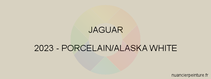 Peinture Jaguar 2023 Porcelain/alaska White
