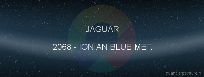 Peinture Jaguar 2068 Ionian Blue Met.