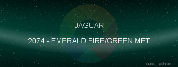 Peinture Jaguar 2074 Emerald Fire/green Met.