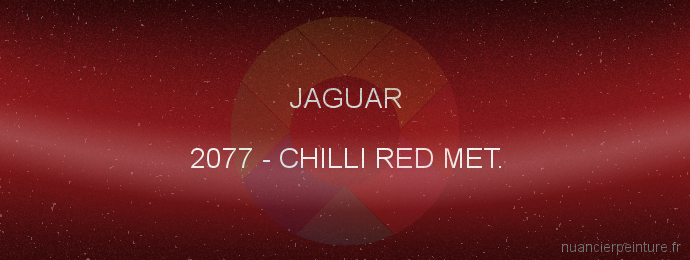 Peinture Jaguar 2077 Chilli Red Met.