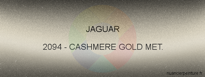 Peinture Jaguar 2094 Cashmere Gold Met.