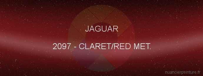 Peinture Jaguar 2097 Claret/red Met.