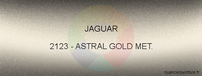 Peinture Jaguar 2123 Astral Gold Met.