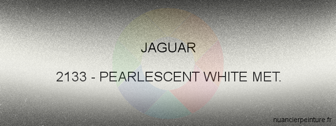 Peinture Jaguar 2133 Pearlescent White Met.