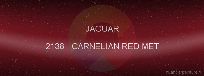 Peinture Jaguar 2138 Carnelian Red Met