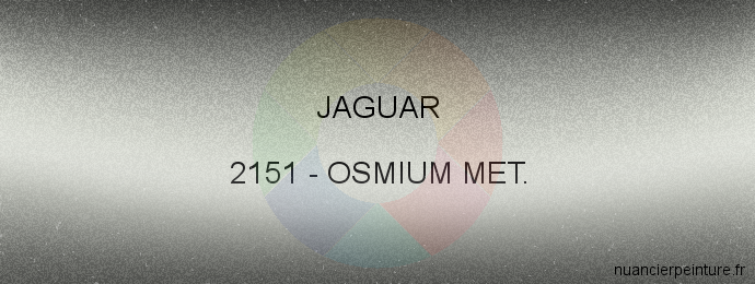 Peinture Jaguar 2151 Osmium Met.