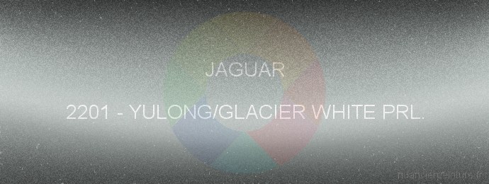 Peinture Jaguar 2201 Yulong/glacier White Prl.