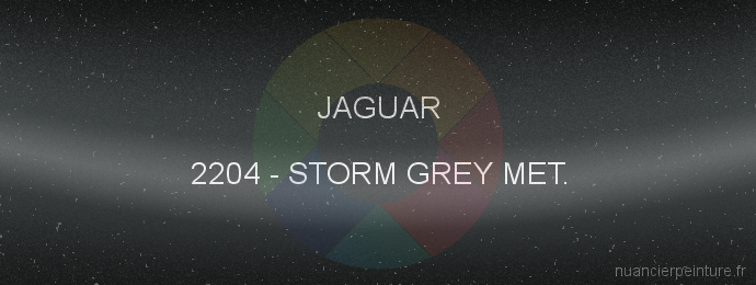 Peinture Jaguar 2204 Storm Grey Met.