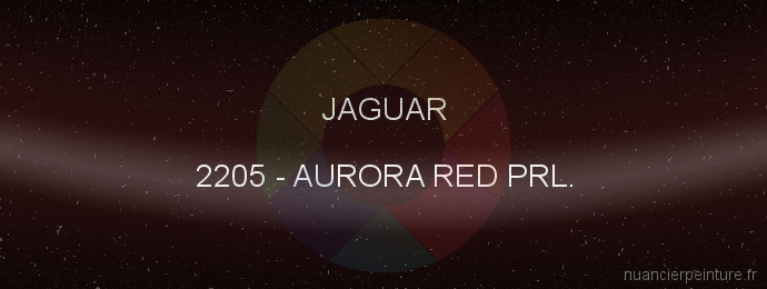 Peinture Jaguar 2205 Aurora Red Prl.