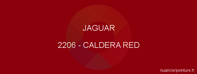 Peinture Jaguar 2206 Caldera Red