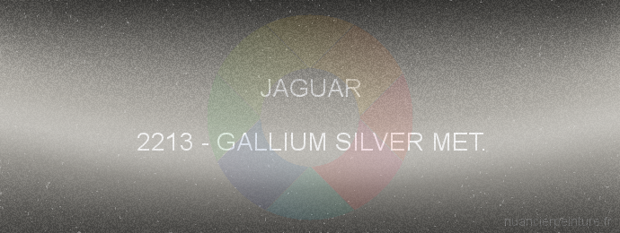 Peinture Jaguar 2213 Gallium Silver Met.