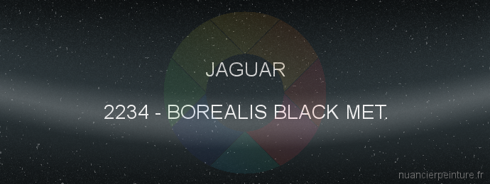 Peinture Jaguar 2234 Borealis Black Met.