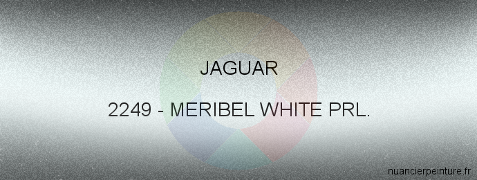 Peinture Jaguar 2249 Meribel White Prl.