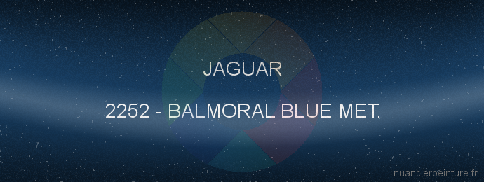 Peinture Jaguar 2252 Balmoral Blue Met.