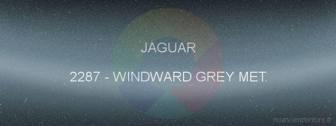 Peinture Jaguar 2287 Windward Grey Met.