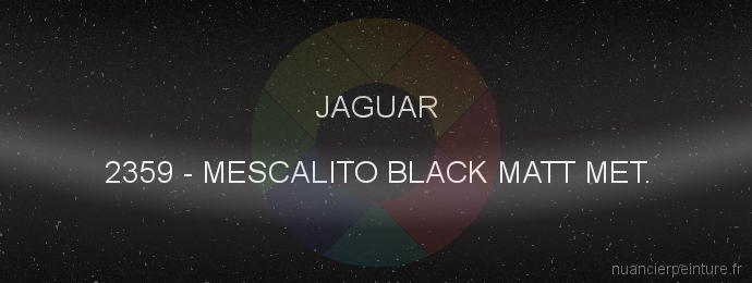 Peinture Jaguar 2359 Mescalito Black Matt Met.