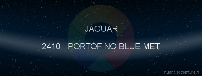 Peinture Jaguar 2410 Portofino Blue Met.