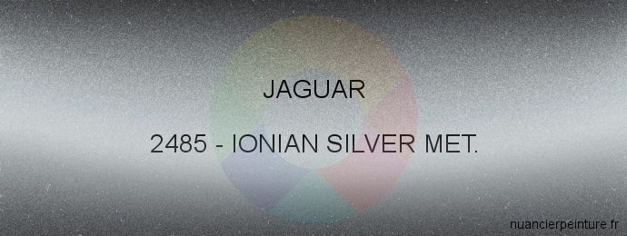 Peinture Jaguar 2485 Ionian Silver Met.