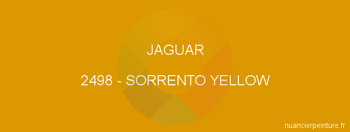 Peinture Jaguar 2498 Sorrento Yellow