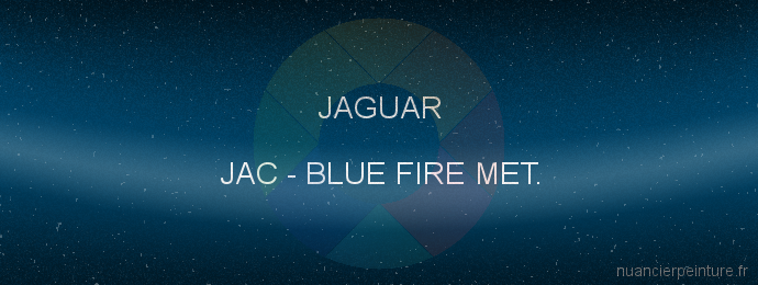 Peinture Jaguar JAC Blue Fire Met.