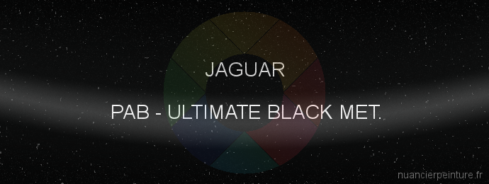 Peinture Jaguar PAB Ultimate Black Met.