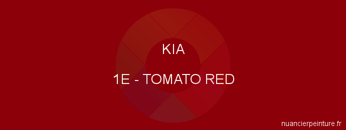Peinture Kia 1E Tomato Red