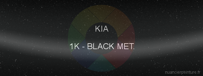 Peinture Kia 1K Black Met.
