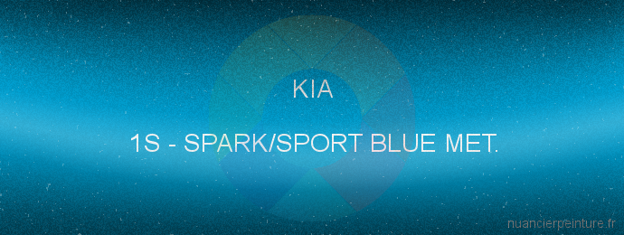 Peinture Kia 1S Spark/sport Blue Met.