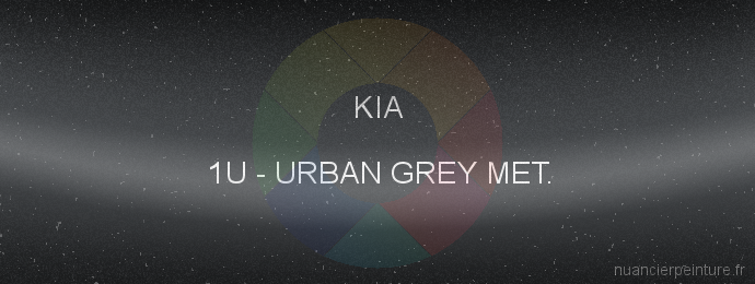 Peinture Kia 1U Urban Grey Met.