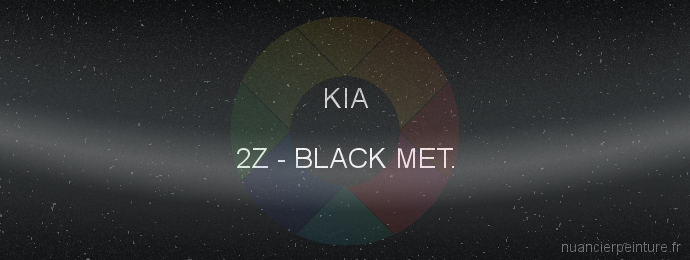 Peinture Kia 2Z Black Met.