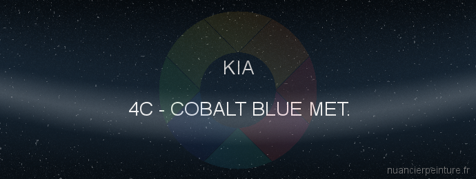 Peinture Kia 4C Cobalt Blue Met.