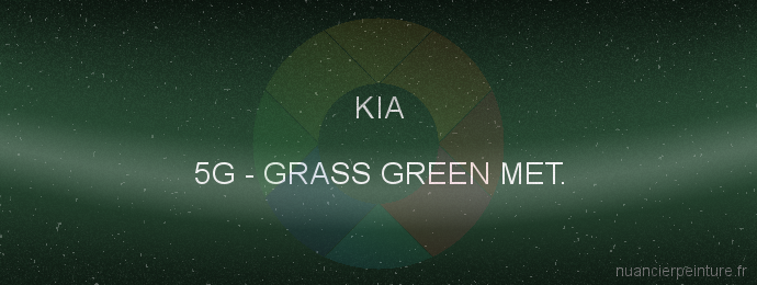 Peinture Kia 5G Grass Green Met.