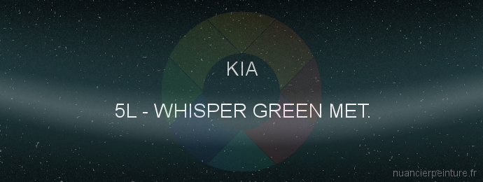 Peinture Kia 5L Whisper Green Met.