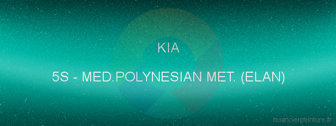 Peinture Kia 5S Med.polynesian Met. (elan)