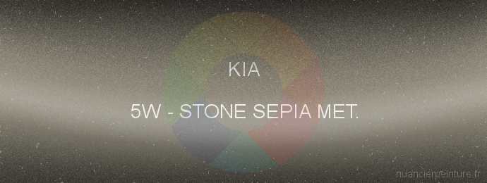 Peinture Kia 5W Stone Sepia Met.