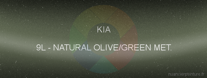Peinture Kia 9L Natural Olive/green Met.