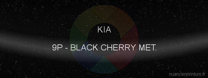 Peinture Kia 9P Black Cherry Met.