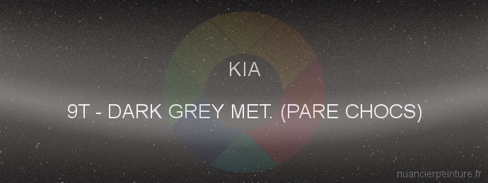 Peinture Kia 9T Dark Grey Met. (pare Chocs)