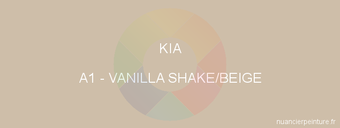 Peinture Kia A1 Vanilla Shake/beige