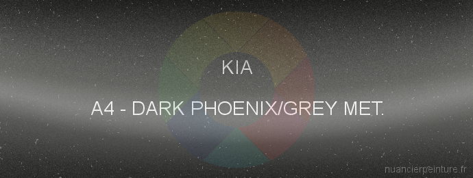 Peinture Kia A4 Dark Phoenix/grey Met.